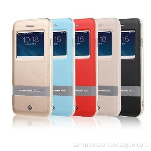 Luxury Leather Mobile Phone Case for iPhone 6, Perfectly Fits the Shape, Multi-design